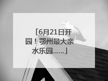 6月21日开园！鄂州最大亲水乐园……