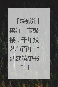 G视觉丨榕江三宝鼓楼：千年技艺与百年“活建筑史书”
